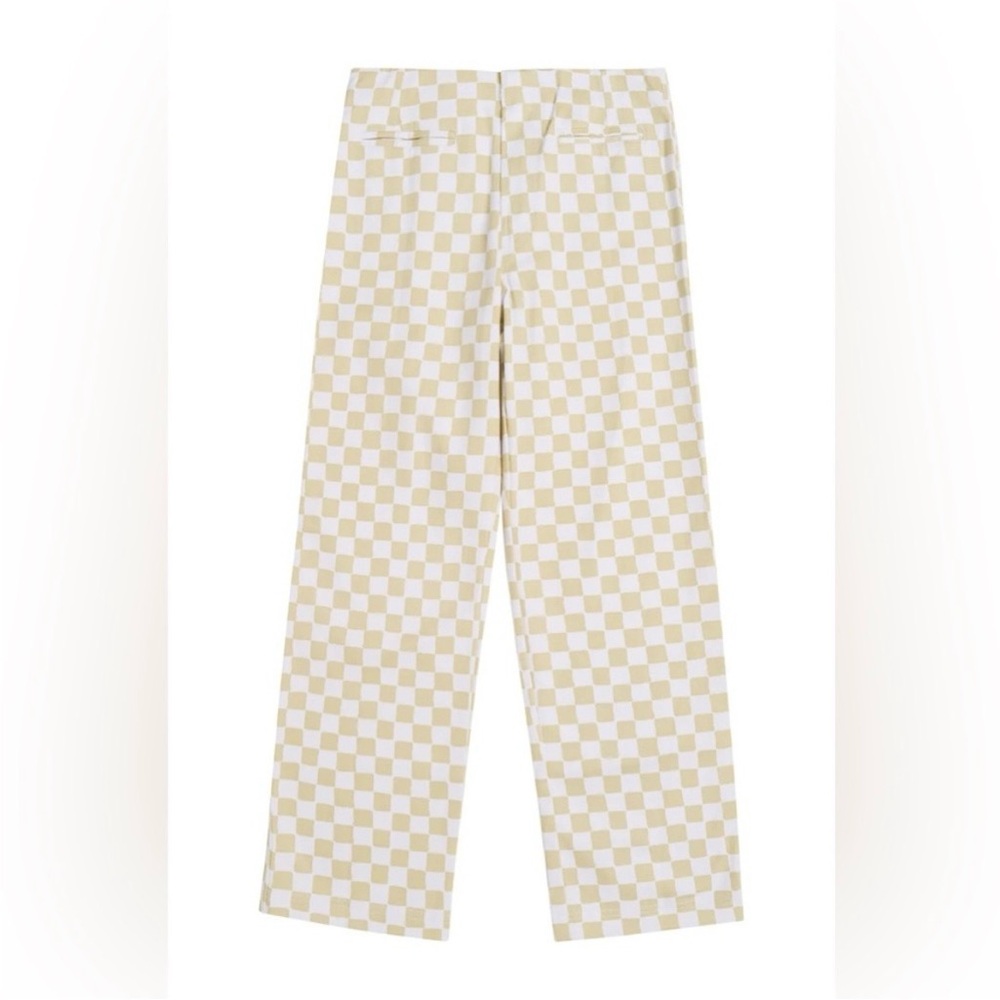 Holiday The Label Kokomo Checkered Pants White Sage L